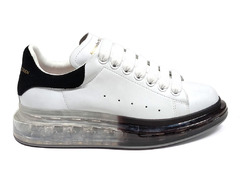 Alexander McQueen Transparent Sole White/Black