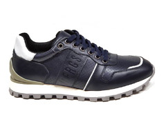 Bikkembergs Sneakers Dark Blue Leather