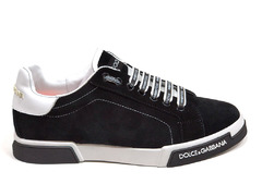 Dolce & Gabbana Portofino Suede Black/White