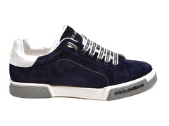 Dolce & Gabbana Portofino Suede Navy/White