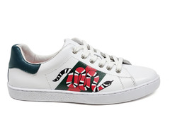 Gucci Ace Snake Sneaker White