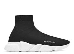 Balenciaga Knit High-Top Sneaker Black/White