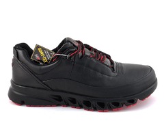 Ecco Multi-Vent Leather Black/Red