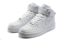 Nike Air Force 1 Mid white (натур.мех)