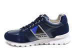 Prada Sneakers Leather/Suede Navy/White