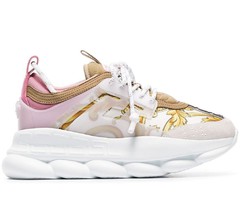 Versace Chain Reaction Hibiscus White Multi