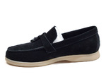 Loro Piana Moccasin Summer Walk Black (замшевые)