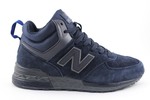 New Balance 574 Sport Navy (с мехом)