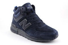 New Balance 574 Sport Navy (с мехом)