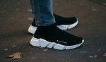 Balenciaga Knit High-Top Sneaker Black/White