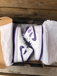 Air Jordan 1 Mid white purple