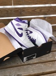 Air Jordan 1 Mid white purple