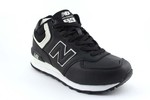 New Balance 574 Mid Black leather (с мехом)