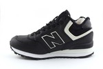 New Balance 574 Mid Black leather (с мехом)