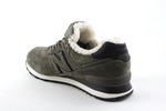 New Balance 574 Olive (с мехом)