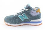 New Balance 574 blue/mint (с мехом)