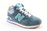 New Balance 574 blue/mint (с мехом)