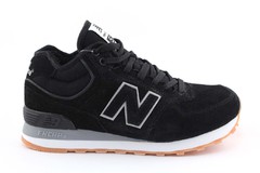 New Balance 574 black (с мехом)