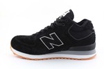 New Balance 574 black (с мехом)