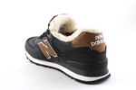 New Balance 574 Black/Brown (с мехом)