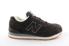 New Balance 574 Brown (с мехом)