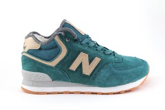 New Balance 574 mint (с мехом)