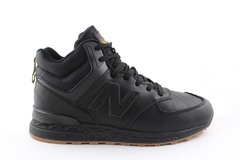 New Balance 574 Sport Mid Black (с мехом)