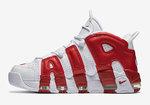 Nike Air More Uptempo Red & White