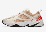 Nike M2K Tekno Sail/Habanero Red