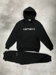 Спортивный костюм "Carhartt" black с начесом 