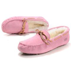 Мокасины UGG Dakota pink (натур. мех)