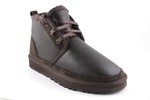 Ботинки UGG Neumel Brown Leather (с мехом)