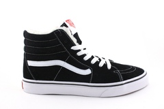 Vans Sk8-Hi MTE Black/White (с мехом)