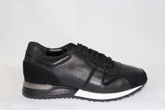 Louis Vuitton Run Away Sneaker Black Leather