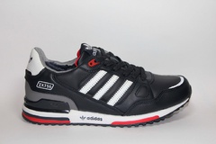 Adidas ZX 750 Dark Blue Leather (натур. мех)