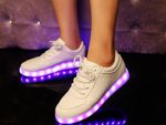 LED Sneaker white edition (кроссовки с подсветкой)