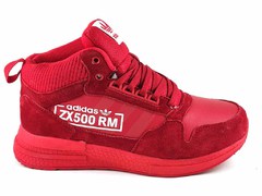 Adidas ZX 500 All Red (с мехом)