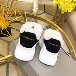 Alexander McQueen white/black (с мехом)