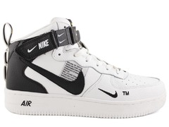 Nike Air Force 1 mid '07 lv8 Utility White/Black (с мехом)