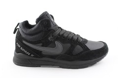 Nike Air Span II Black (с мехом)