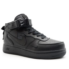 Nike Air Force 1 Mid '07 LV8 Black (с мехом)