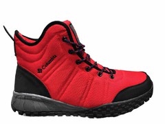 Columbia Waterproof High Red/Black (с мехом)